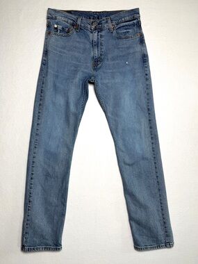 Levi's Men 513 Slim Straight Med-Dark Wash Actual Size 31 X 30 READ DESCRIPTION